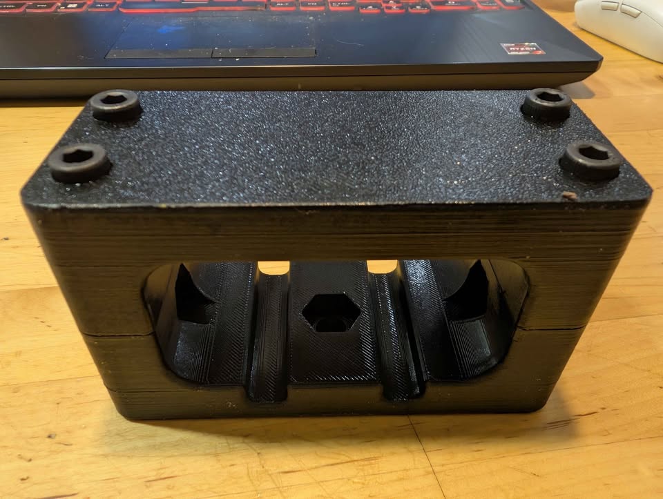 3" x 1.5" Compact Tractor ROPS LED Light Bracket