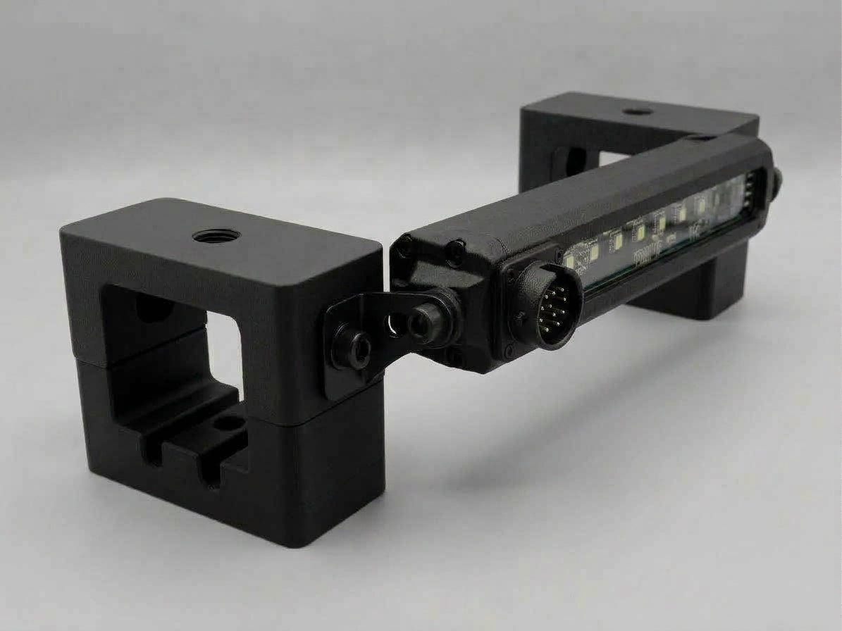 2" x 2" Compact Tractor ROPS LED Light Bracket